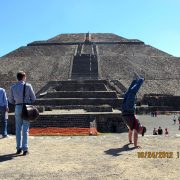 2012 Mexico Pyramid of Sun From Foot